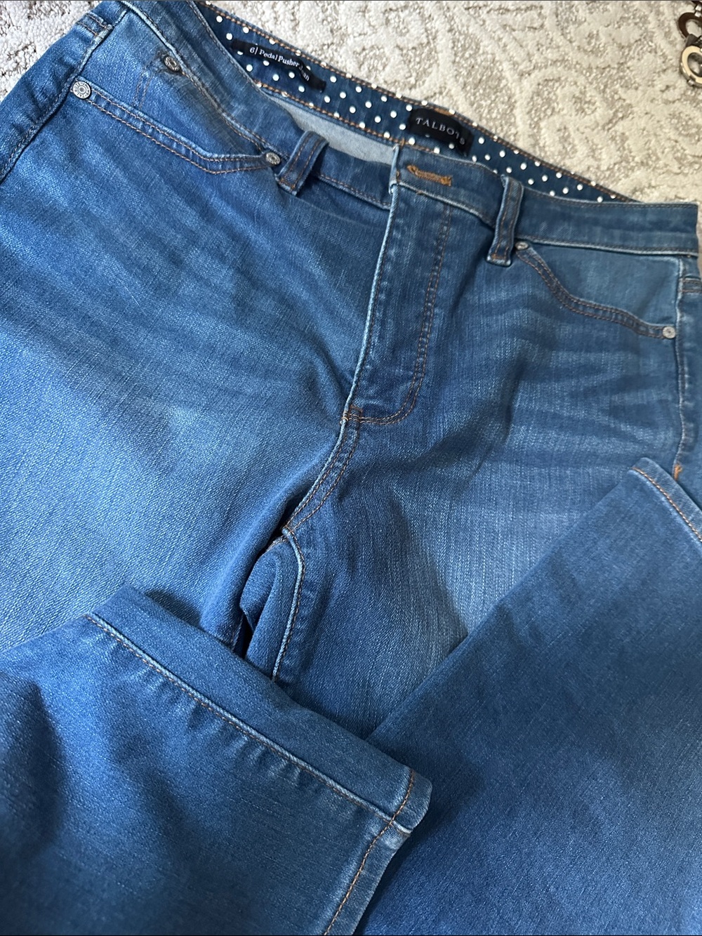 Talbots Medium Blue Cropped Ankle Jeans